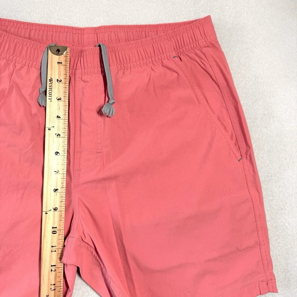 Sunswell Shorts Mens‎ Medium Hybrid Swim Trunks Unlined Pull On Drawstring Coral